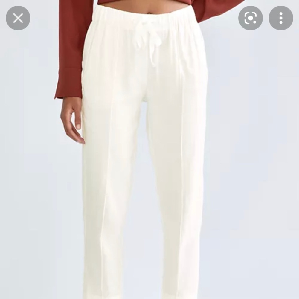 Aritzia Baboton Linen Pants in Cream
